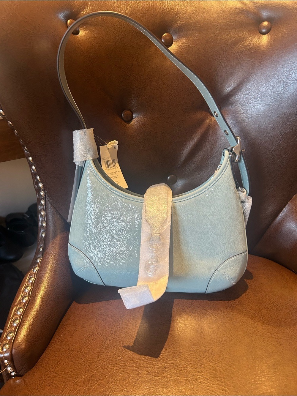 BNWT Coach Small Hobo Shoulder Bag in robin egg blue